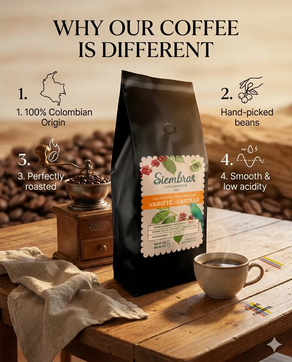 Caturra coffee beans - Premium 100% Arabic Colombian coffee